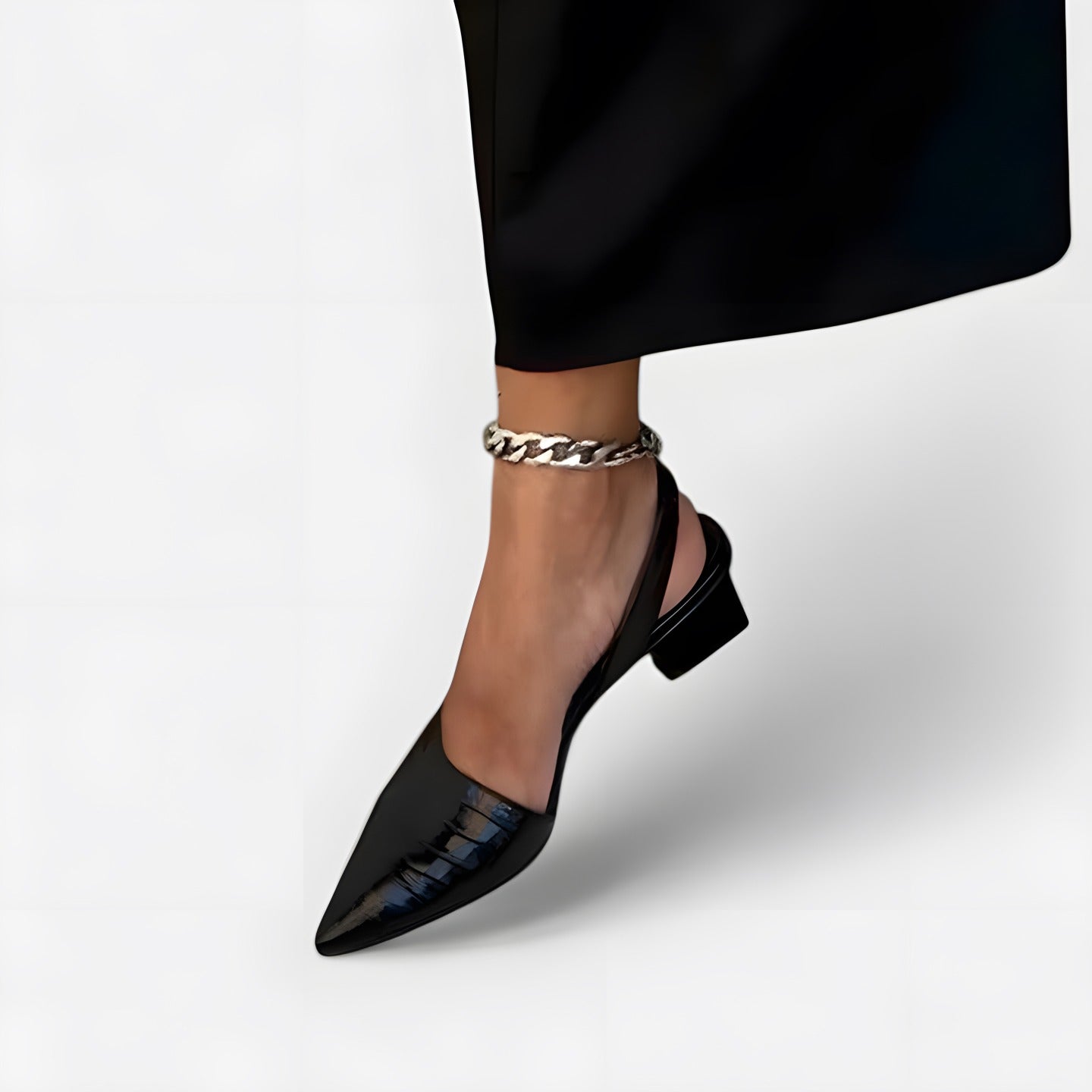 Delta | Sandales femme à talon chic Noir