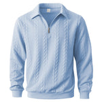 ELEGANT HALF-ZIP POLO FOR MEN