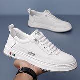 CUSHIONED LEATHER SNEAKERS FOR MEN