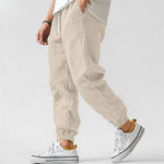 COTTON LINEN JOGGERS FOR MEN