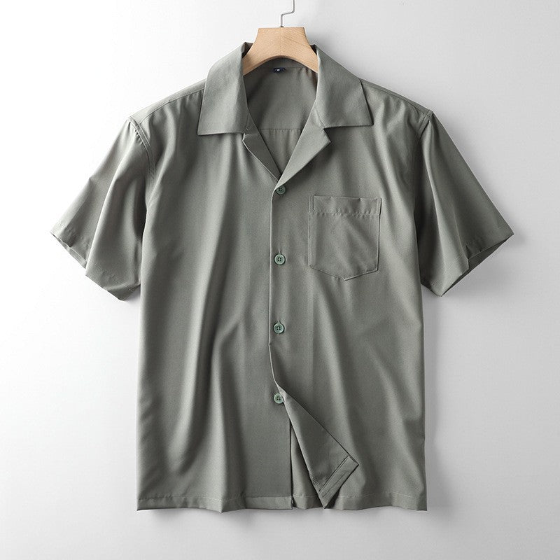 CUBAN COLLAR SUMMER SHIRT FOR MEN
