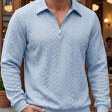 ELEGANT HALF-ZIP POLO FOR MEN