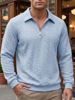 ELEGANT HALF-ZIP POLO FOR MEN