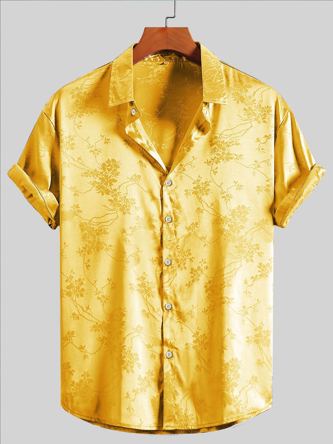FLORAL SHORT SLEEVE SHIRT FOR MEN