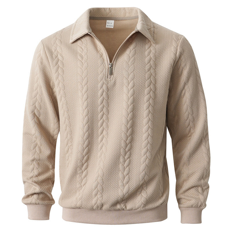 ELEGANT HALF-ZIP POLO FOR MEN