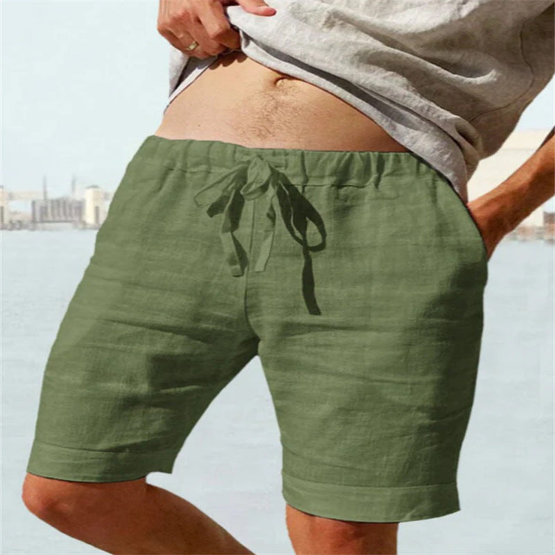 LINEN POCKET SHORTS FOR MEN