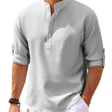 STRUCTURED WEAVE SHIRT FOR MEN