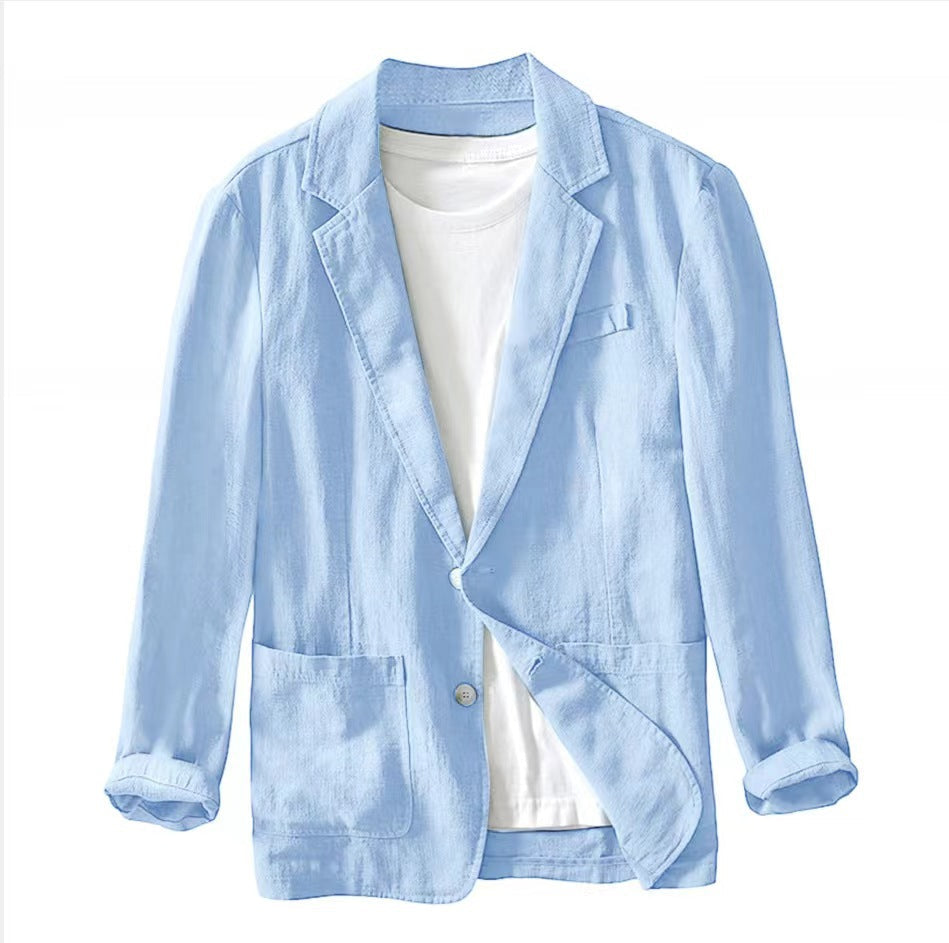 LAPEL COTTON JACKET FOR MEN