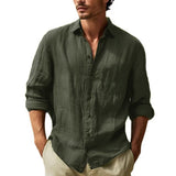BUTTON LAPEL SHIRT FOR MEN