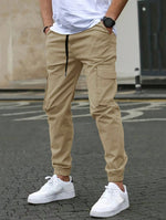 SLIM CARGO TROUSERS FOR MEN