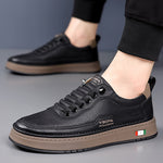 CUSHIONED LEATHER SNEAKERS FOR MEN