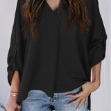 Dorothée | Blouse à manches longues et col V
