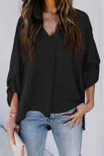 Dorothée | Blouse à manches longues et col V