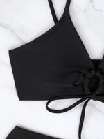Ensemble de Bikini Deux Pièces avec Nœud à l'Avant