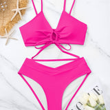 Clotilde — Ensemble de Bikini Deux Pièces avec Nœud à l'Avant