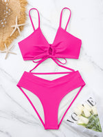Ensemble de Bikini Deux Pièces avec Nœud à l'Avant