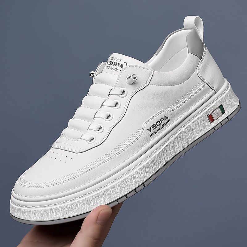 CUSHIONED LEATHER SNEAKERS FOR MEN