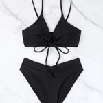 Clotilde — Ensemble de Bikini Deux Pièces avec Nœud à l'Avant