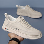CUSHIONED LEATHER SNEAKERS FOR MEN