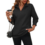 Stéphanie | Sweat zippé à col chemise