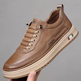 CUSHIONED LEATHER SNEAKERS FOR MEN