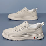 CUSHIONED LEATHER SNEAKERS FOR MEN