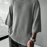 TEXTURED KNIT PULLOVER FOR MEN