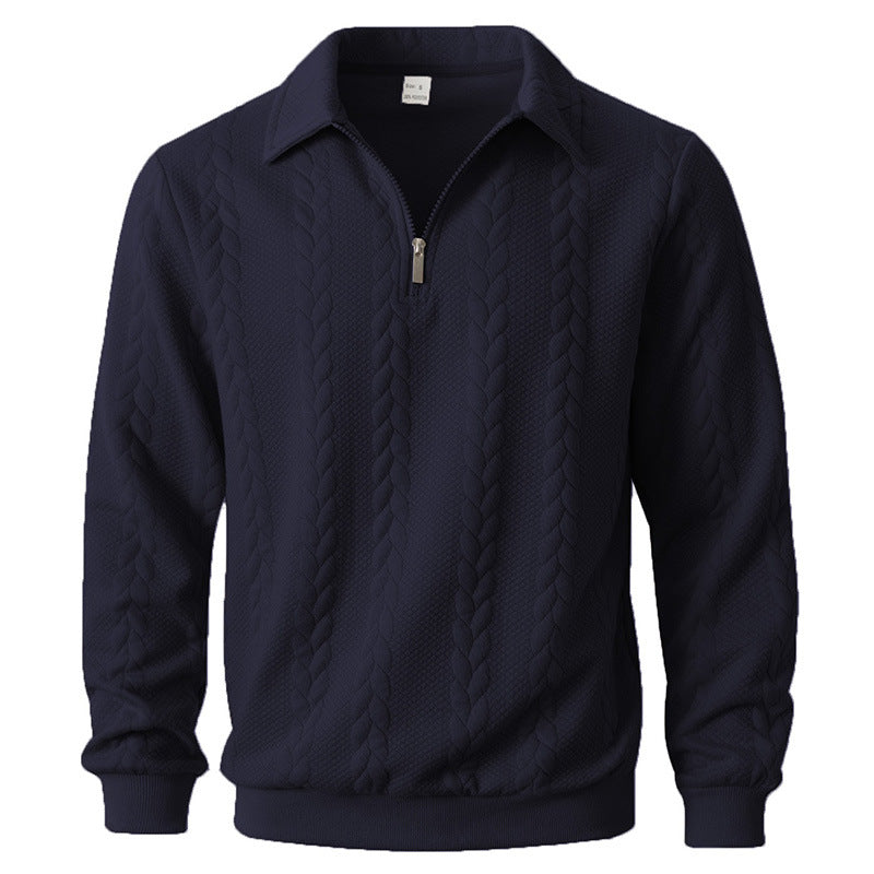 ELEGANT HALF-ZIP POLO FOR MEN