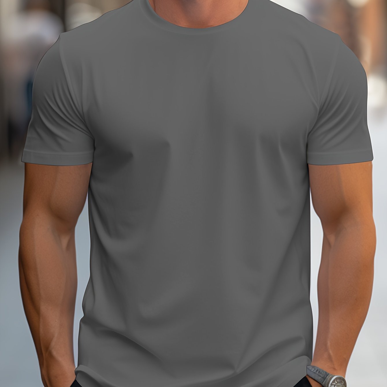 BASIC CREW NECK T-SHIRT FOR MEN