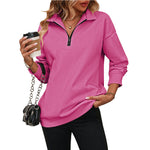 Stéphanie | Sweat zippé à col chemise