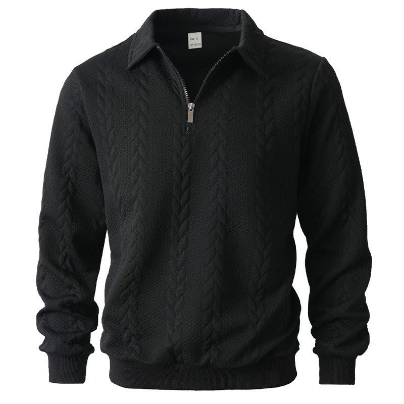 ELEGANT HALF-ZIP POLO FOR MEN