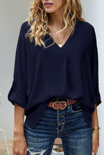Dorothée | Blouse à manches longues et col V