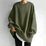 Justine | Pull long et ample à col rond