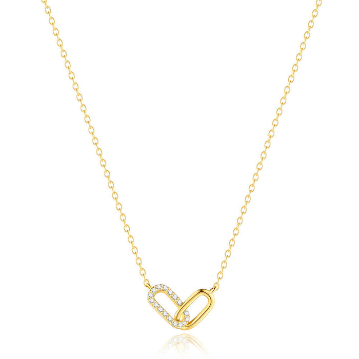 Collier délicat en argent avec petit pendentif circulaire