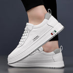 CUSHIONED LEATHER SNEAKERS FOR MEN