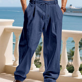 LOOSE FIT LINEN TROUSERS FOR MEN