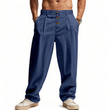 LOOSE FIT LINEN PANTS FOR MEN