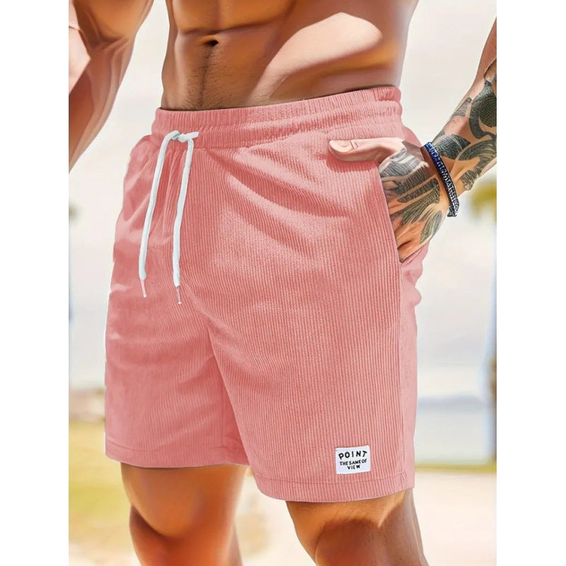 DRAWSTRING SLIM SHORTS FOR MEN