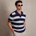 TEXTURED KNIT POLO FOR MEN