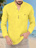 LOOSE STAND COLLAR SHIRT FOR MEN