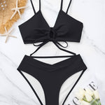 Clotilde — Ensemble de Bikini Deux Pièces avec Nœud à l'Avant