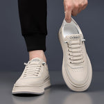 CUSHIONED LEATHER SNEAKERS FOR MEN