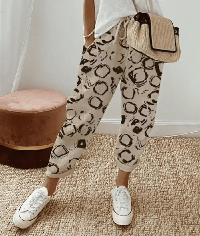 Christelle | Pantalon léger à taille coulissée