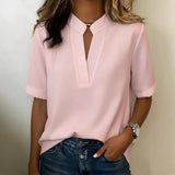 Candice | Blouse élégante à col montant