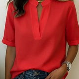 Candice | Blouse élégante à col montant
