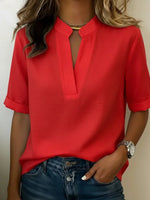 Candice | Blouse élégante à col montant