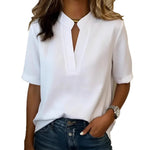Candice | Blouse élégante à col montant