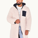 LONG WARM REVERSIBLE COAT FOR MEN