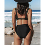 Claire — Maillot de bain uni à taille haute