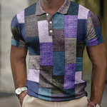 PATCHWORK POLO SHIRT FOR MEN